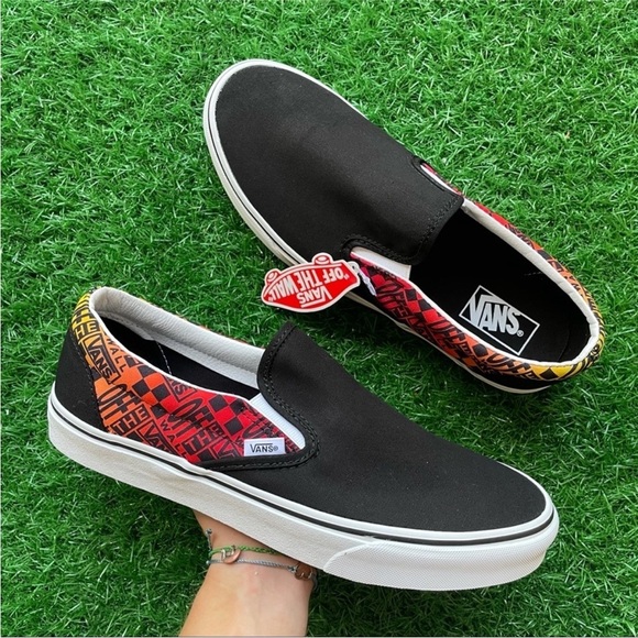 Vans Other - Vans Classic Slip On Logo Flame